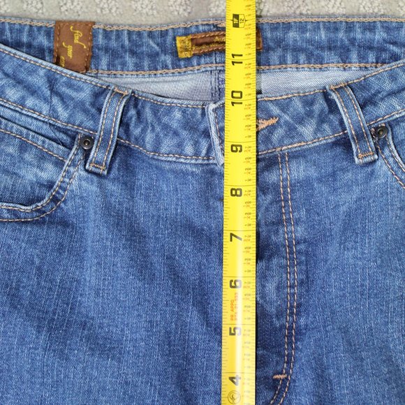 Aura Mid Rise Straight Leg Blue Jeans - Picture 4 of 5